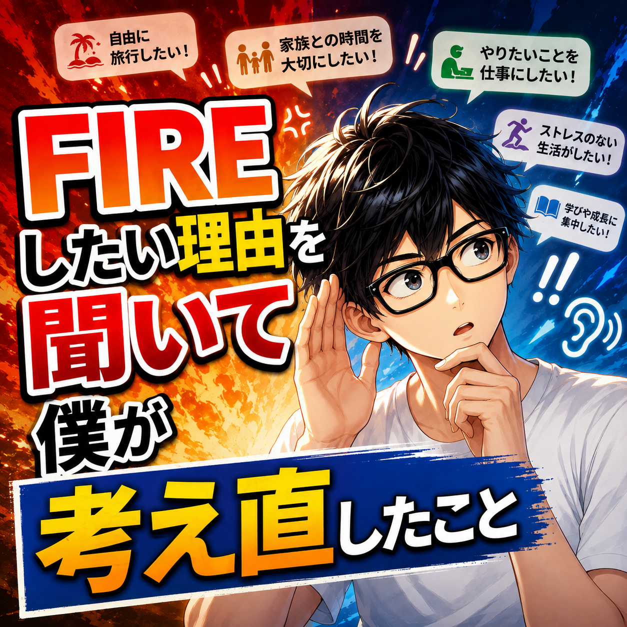 FIREしたい理由を聞いてみて、僕が考え直したことのサムネイル